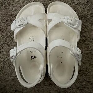 Kids White Birkenstock Sandals